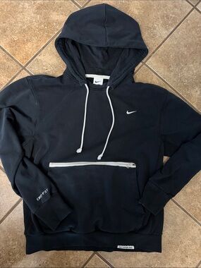 Nike Black Pullover Hoodie with White Accents